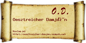 Oesztreicher Damján névjegykártya
